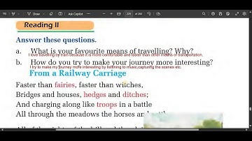 Class 8 English unit 17/From a Railway Carriage/Grade 8 English/unit 17/Reading II
