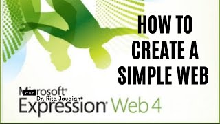 Part III-Creating a Simple Web Using Microsoft Expression Web