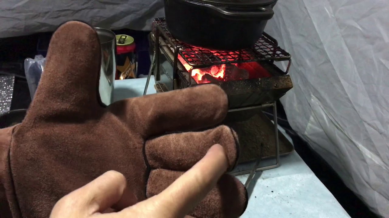 スノーピーク ファイヤーサイドグローブ Ug 023br をレビュー 耐熱手袋 Review Snow Peak Fire Side Gloves Ug 023br Youtube