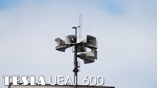 Siren Test | TESLA UEAJ - Přerov | 05.04.2023 | Long pre-test announcement