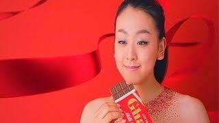 いいなCM　ロッテ　ガーナ　浅田真央　「メッセージリボン」篇