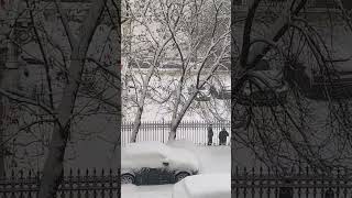 7 февраля 2024. Эпический снегопад в Москве. 7th February 2024. Epic snowfall in Moscow.