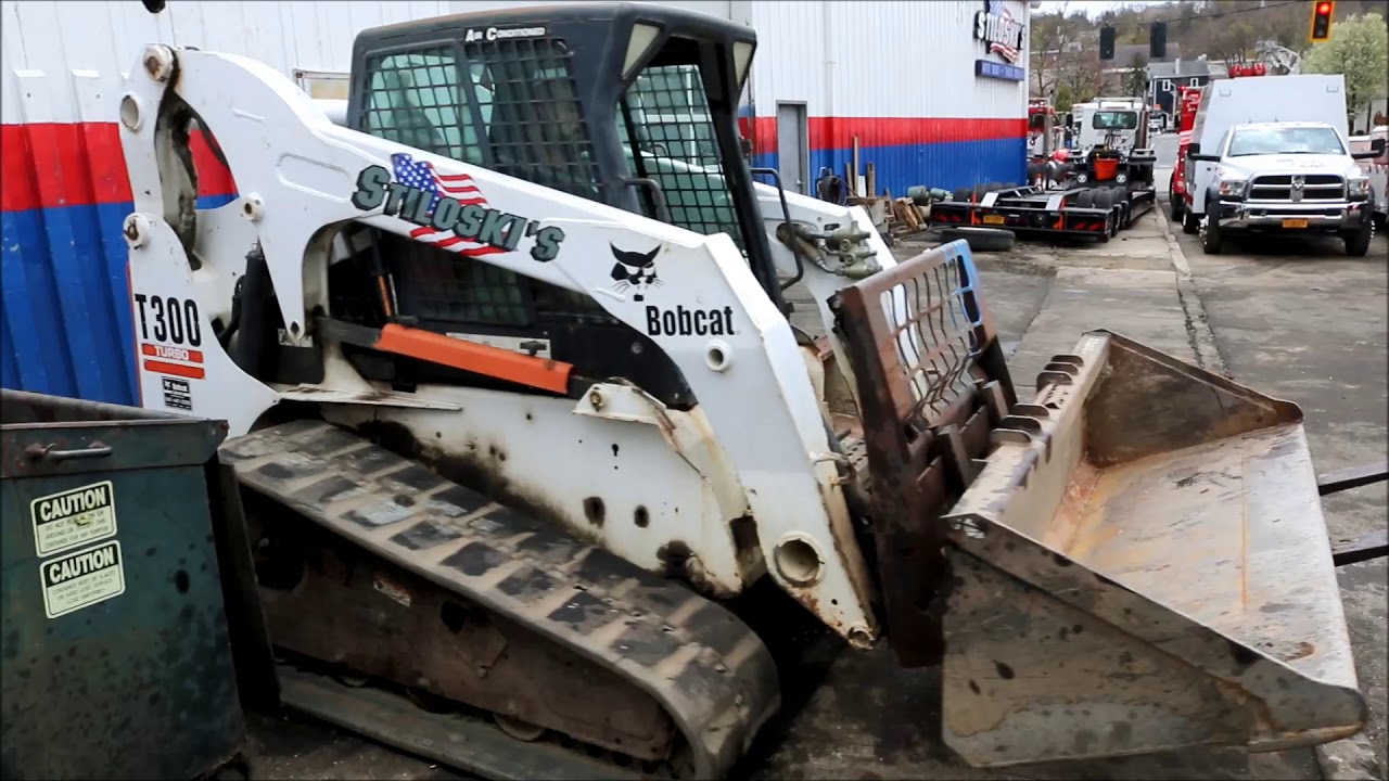 Bobcat T300 Turbo Track Skid Steer For Sale at Auction - YouTube