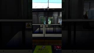JR西日本大阪環状線·阪和線223系0番台HE415編成車両のドア·鶴橋駅のホームドア開閉