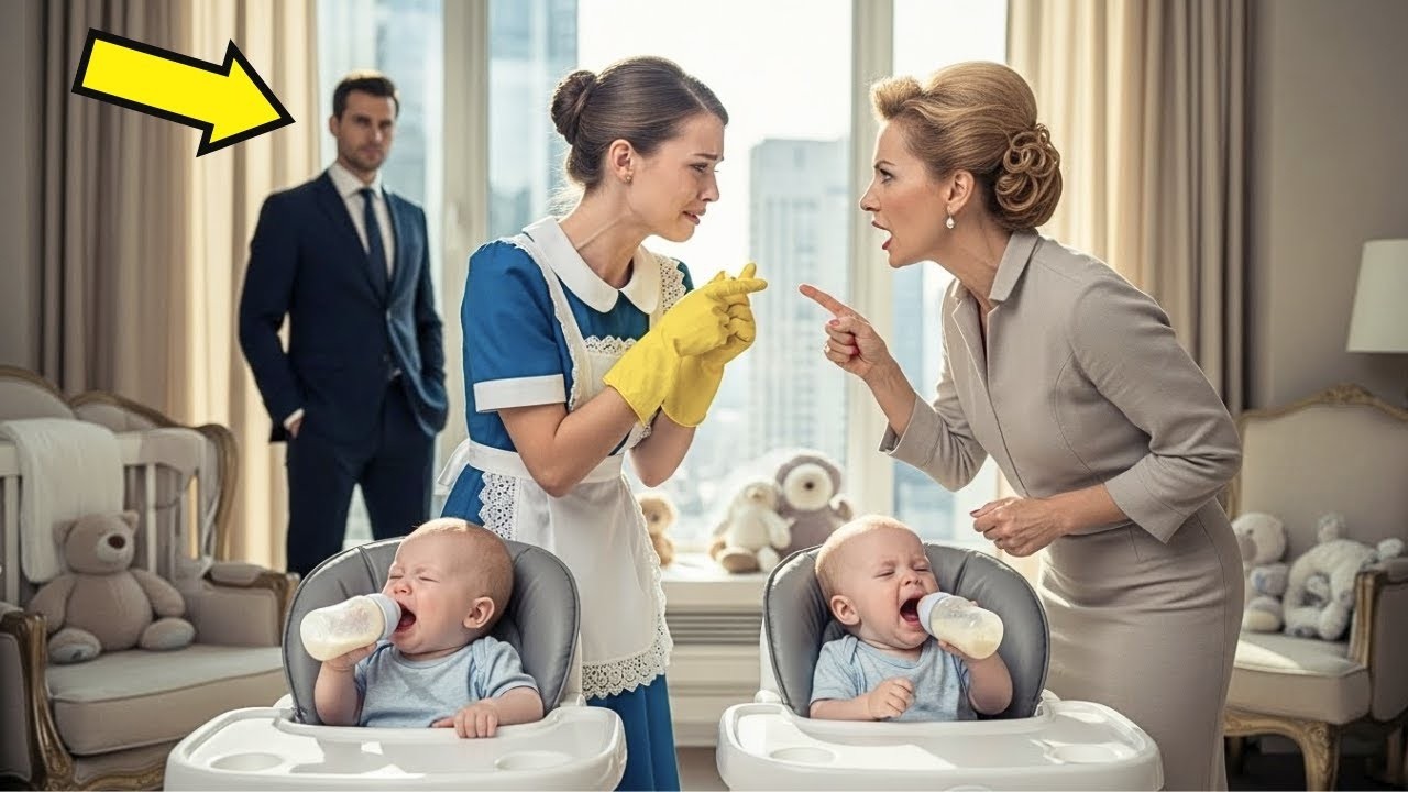 MILLONARIO SE ESCONDIÓ PARA VER CÓMO SU NOVIA TRATABA LA EMPLEADA DOMÉSTICA HASTA QUE SUS GEMELOS