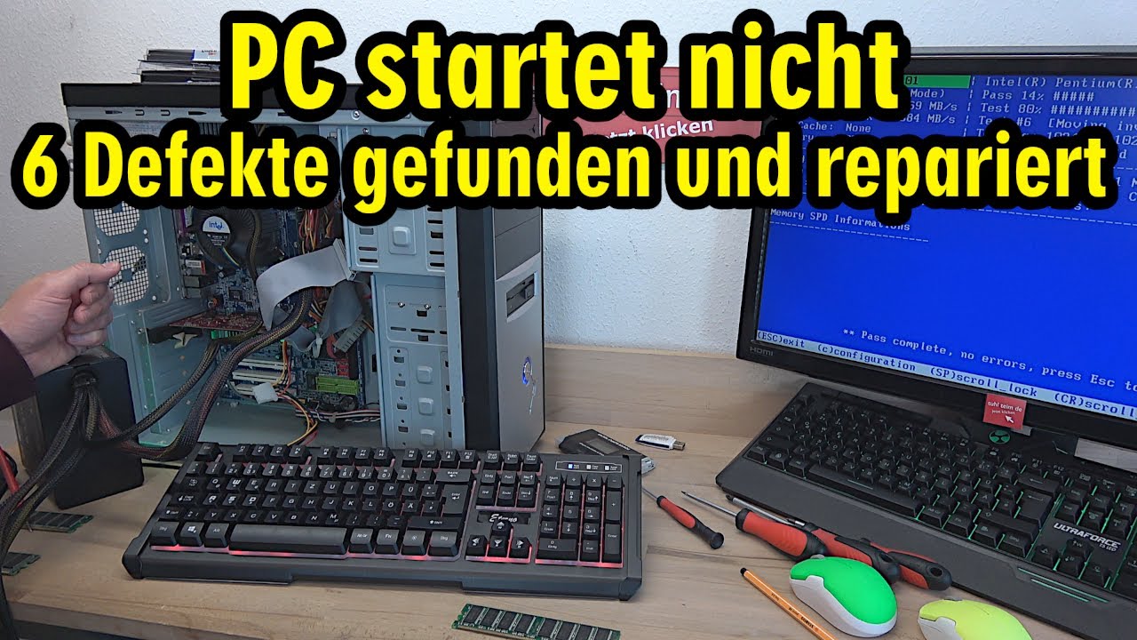 Update PC startet nicht - 6 kleine Defekte gefunden und leicht repariert ⭐️ PC Reparatur einfach