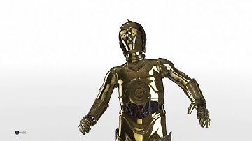 Star Wars Battlefront Easter Egg - Main Menu AFK Screen C-3PO and R2-D2