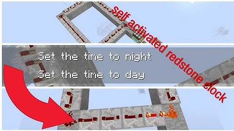 Minecraft Auto activated redstone clock tutorial ps4/3 xbox/ java/ wii