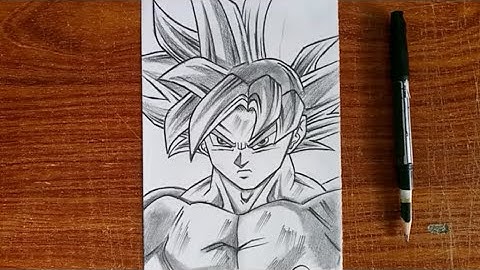 How to Draw Goku Ultra Instinct Easy | Step-by-Step Anime Drawing Tutorial
