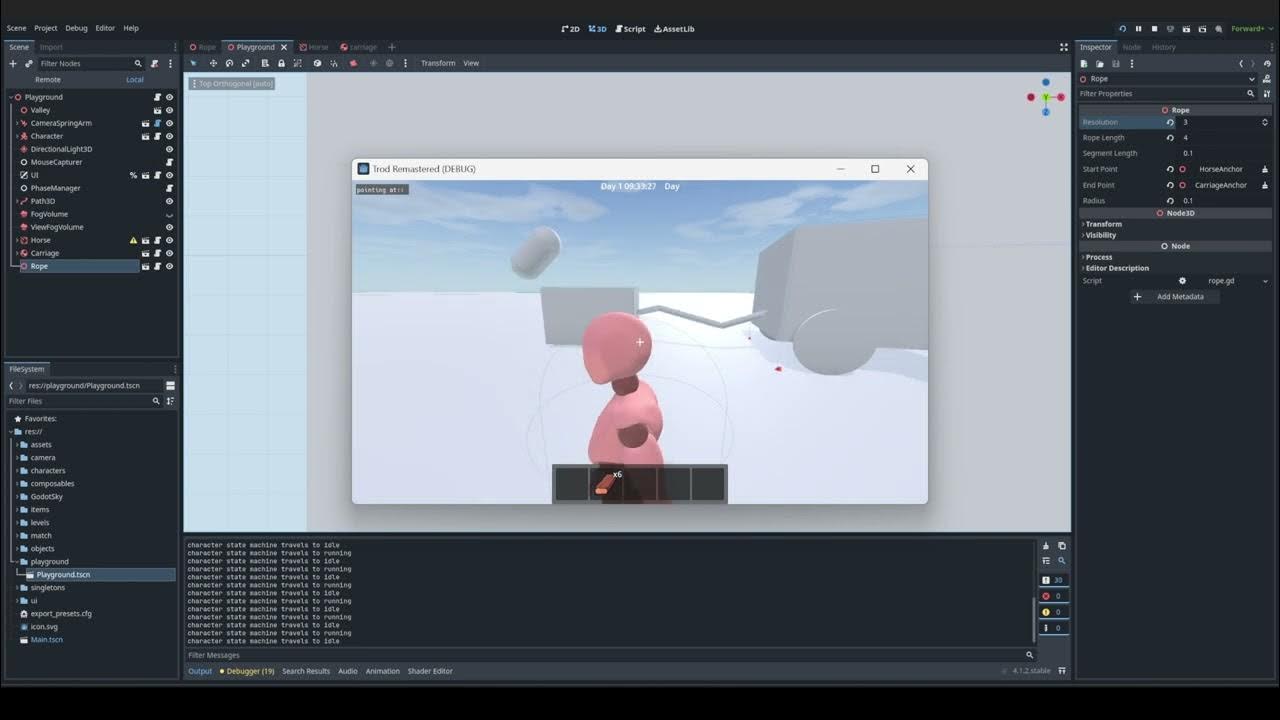 Physical 3D Rope in Godot YouTube