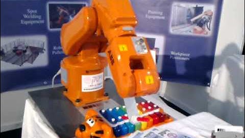 ABB IRB120 IS PLAYING MUSIC