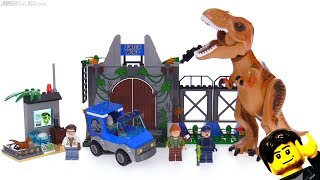Tangle sværge Charmerende LEGO Jurassic World Juniors T. Rex Breakout review! 10758 - YouTube