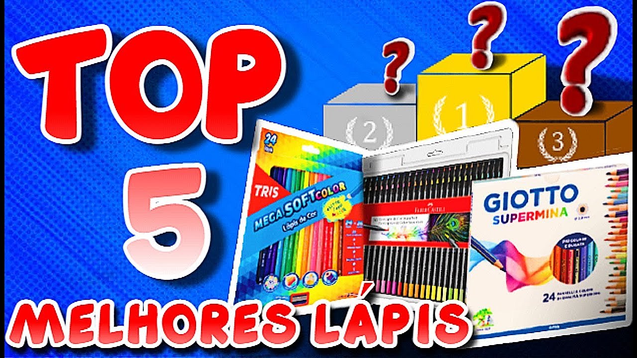 TOP 5 MELHORES LÁPIS DE COR ESCOLAR QUE JÁ USEI