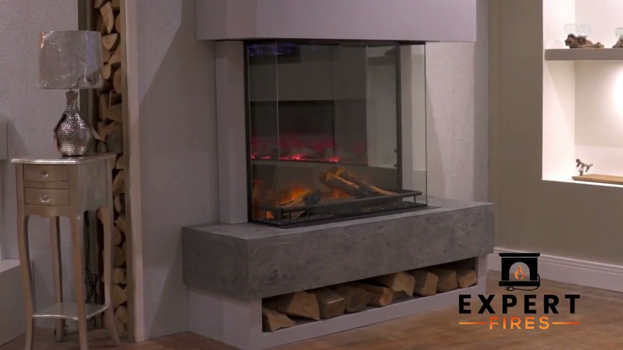 OER Icon Electric Fireplace Suite by Expert Fires - YouTube