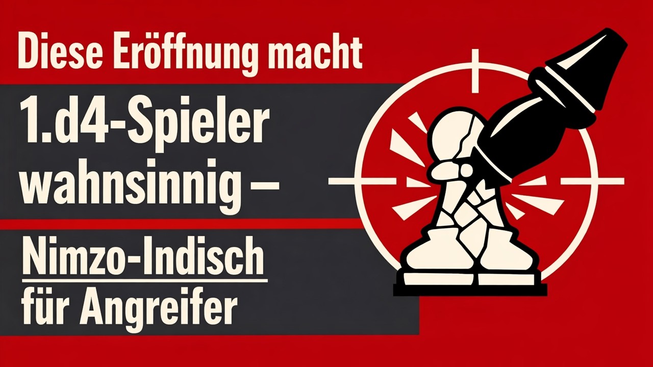 Diese Eröffnung macht 1.d4-Spieler wahnsinnig – Nimzo-Indisch für Angreifer