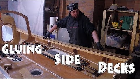 Building a SCAMP part 057 - Gluing Side Decks