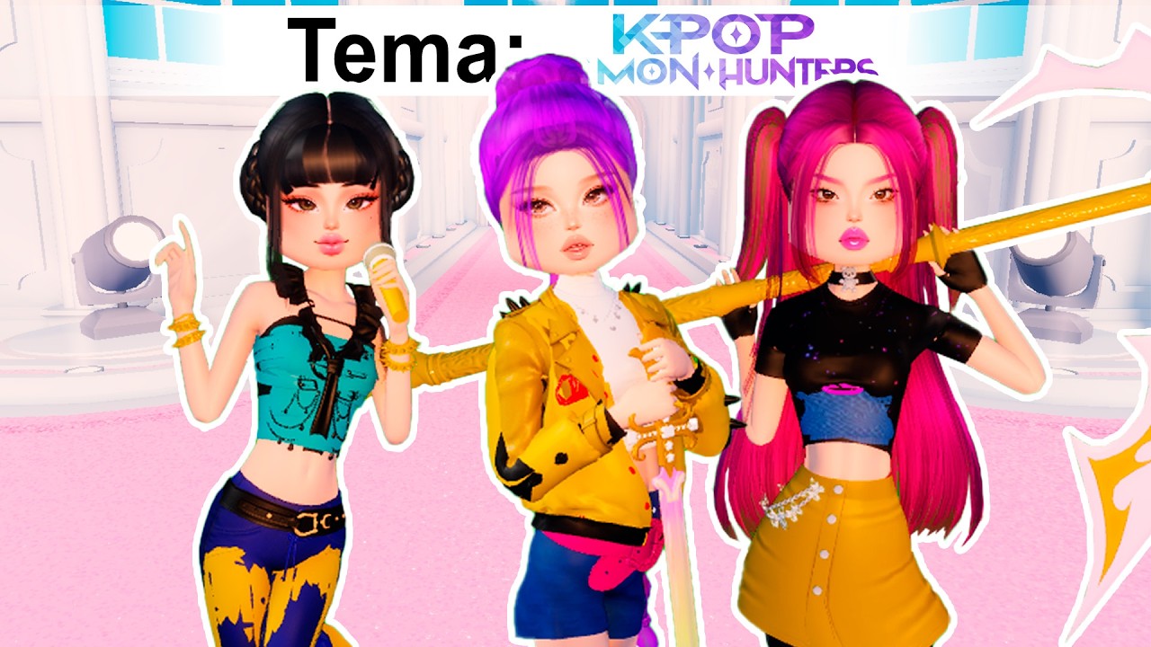Nos CONVERTIMOS en las GUERRERAS KPOP en DRESS TO IMPRESS 😍 ROBLOX