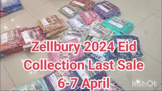 All in one Eid Last Sale Zellbury 2024 lawn Outlet Stock