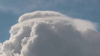Pileus cloud over a growing cumulus cloud, Irlam, UK
