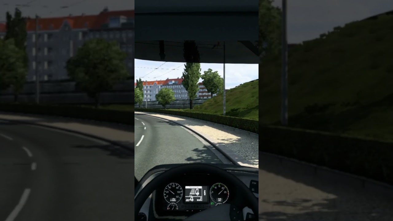 Driving of Euro Truck Simulator 2
