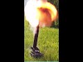 RC Tank Black Powder Cannon Big Girtha First Test Fire #SHORTS