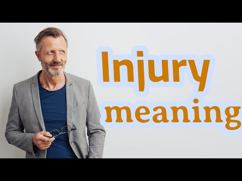 Injury | Meaning of injury