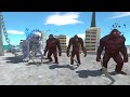 X-Kong and the evolved Godzilla fight together and free Shimo to her freedom !! ARBS !!