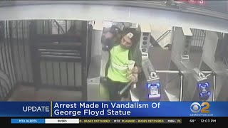 Arrest Made In George Floyd Statue Vandalism Details