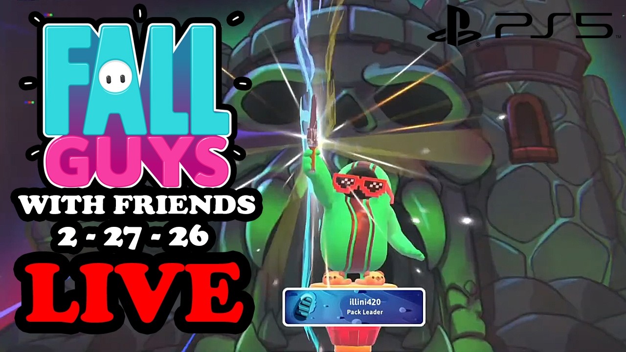 Last Push to Rank Up in Ranked Knockout and Finish the Fame Pass! - Fall Guys Live PS5