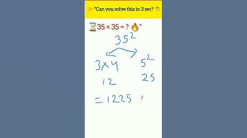 Square Ending with 5 Trick | Easy Math Shortcut | Vedic Math #viralvideo #shorts