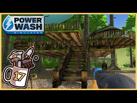 The Most Satisfying Pressure Washing Job Ever - Treehouse Mansion Cleanup - Powerwash  Simulator 