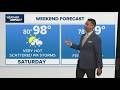 Weather Impact: Slight chance for storms this evening as sweltering heat continues