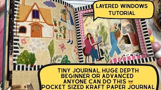 Tiny Journal, Huge Depth🔎✨Mastering Dimensional Layers in PS Journal , How to Create Layered Window
