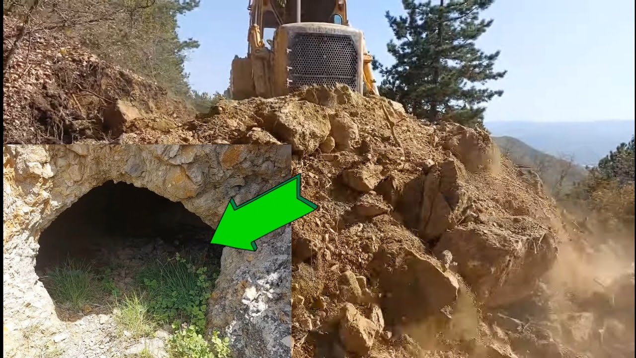 CAT D7 DOZER_KAYA MEZARI BULDUM_I FOUND THE ROCK TOMB_