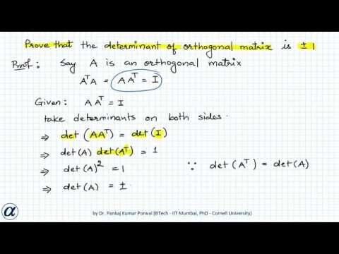 Determinant of an