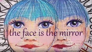Mirror faces - Fowler Face stencils - Art Journal page screenshot 2