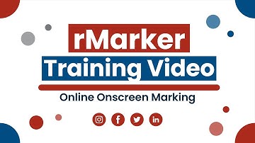 rMarker Training Video - an online onscreen e-marking solution