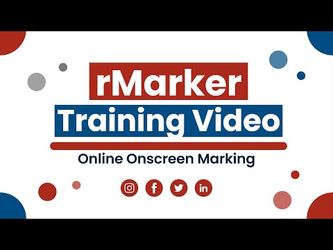 rMarker Training Video - an online onscreen e-marking solution