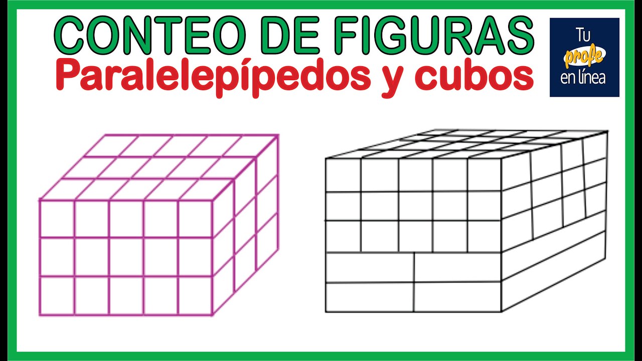 ✅CONTEO DE FIGURAS 08: Paralelepípedos y Cubos