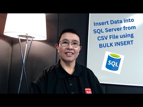 Insert Data in a SQL Server Database table from a CSV File using the BULK INSERT Command