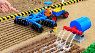 DIY Mini Tractor Builds Irrigation System to Rescue Hard Soil Farm | Science Project