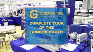 Trade Show - Complete Tour of the Consew Booth - Goldstartool.com - 800-868-4419