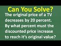 Understanding Percentages and Price Adjustments