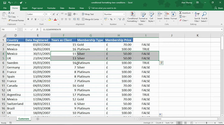 Conditional Formatting with Two Conditions - Excel Tip