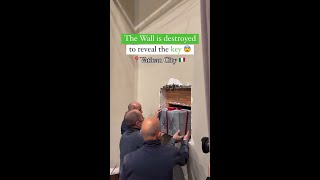 Hidden Key removed from wall in Rome