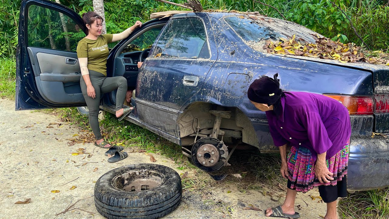 Full video of girl's challenge in restoring old broken Toyota car
