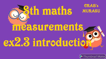8th maths measurements exercise 2.3 introduction state board revised syllabus/3 dimensional shapes