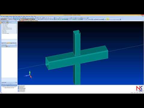 FEMAP. Моделирование и расчет бесфасоночных узлов ферм. Часть 1