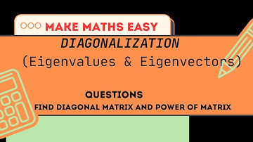 DIGONALIZATION || A TO POWER N || MODAL MATRIX || SPECTRAL MATRIX || EIGEN VALUES &EIGEN VECTORS 