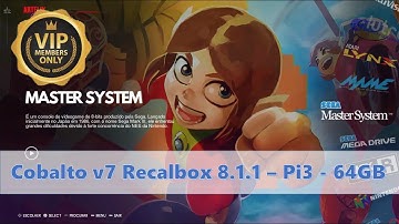 Cobalto v7 - 64GB - Recalbox 8.1.1 - Raspberry Pi3